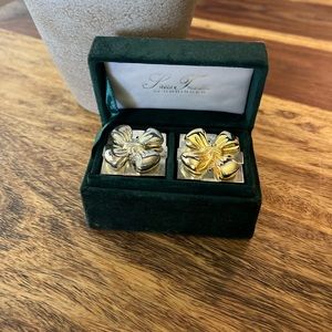 VTG Godinger silver plated Present Gift Box Salt & Pepper Shakers in box